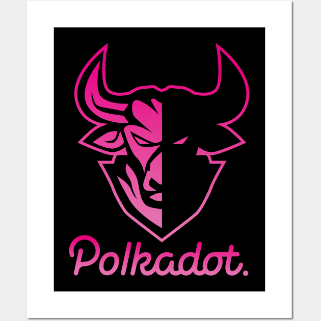 Polkadot coin Crypto coin Cryptocurrency Wall Art by JayD World